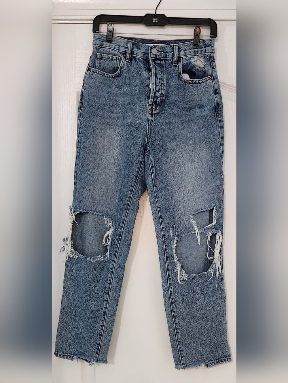 PacSun Distressed High-Rise Blue Denim Jeans